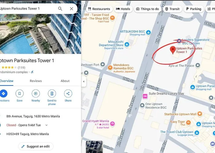 Premium Bgc 1br Near Grand Hyatt #upt119h 펜션